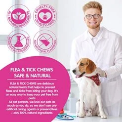 Flea And Tick Prevention For Dogs Chewables Tablets - Natural Flea And Tick Supplement For Dogs - Flea And Tick Chews For Dogs - Oral Flea Pills For Dogs - All Breeds And Ages (120 PCS) 12 Flea And Tick Prevention For Dogs Chewables Tablets - Natural Flea And Tick Supplement For Dogs - Flea And Tick Chews For Dogs - Oral Flea Pills For Dogs - All Breeds And Ages (120 PCS) -Zoo Shop 51C1YvV3YXL