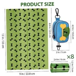 VILLFUL Pet Waste Bag Travel Accessory For Dog Portable Dog Bag Doggy Waste Bags Pet Waste Bags Dog Trash Pouch Dog Waste Bag Holder Dog Poo Bag Holder For Leash Bag: Oxford Cloth -Zoo Shop 51C28G5HKoL