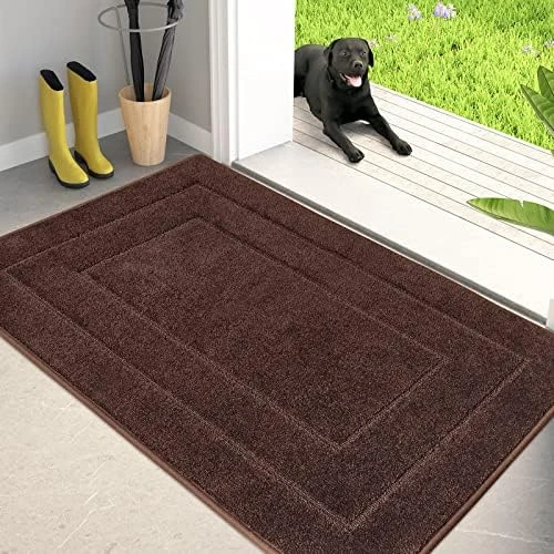 PURRUGS Dirt Trapper Door Mat 32" X 70", Non-Slip/Skid Machine Washable Entryway Rug, Dog Door Mat, Super Absorbent Welcome Mat For Muddy Wet Shoes And Paws, Burgundy Red 14 PURRUGS Dirt Trapper Door Mat 32" X 70", Non-Slip/Skid Machine Washable Entryway Rug, Dog Door Mat, Super Absorbent Welcome Mat For Muddy Wet Shoes And Paws, Burgundy Red - Image 12