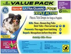 Hartz UltraGuard Pro Topical Flea & Tick Prevention For Dogs And Puppies, 31-60 Lbs 6 Monthly Treatments -Zoo Shop 51C9wb7gkZL. AC