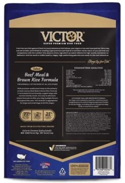 Victor Super Premium Dog Food – Select - Beef Meal & Brown Rice Formula – Gluten Free Beef Meal Dry Dog Food For All Normally Active Dogs Of All Life Stages, 5 Lbs -Zoo Shop 51CNT4e0JFL