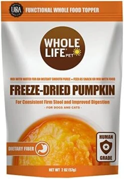 Whole Life Pet Pumpkin Powder For Dogs And Cats. Firms Stool, Relieves Diarrhea. Mix With Water For Instant Puree. No Mess Or Waste From Cans. Human Grade Quality -Zoo Shop 51CS6zTsuL. AC