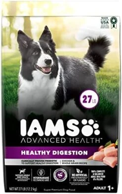 Iams Advanced Health Adult Healthy Digestion Dry Dog Food With Real Chicken, 27 Lb. Bag -Zoo Shop 51CWbu2D95L. AC 1