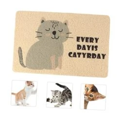 POPETPOP 1pc Pet Cat Litter Mat Electric Litter Box Outdoor Seat Cushion Outdoor Litter Box Cat Litter Box Mat Scatter Control Dog Mat For Food And Water Dog Bowl Mat Cat Feeding Mat Soft -Zoo Shop 51CiMCfcSSL