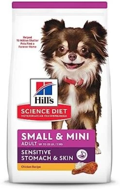 Hill's Science Diet Dry Dog Food, Adult, Small & Mini Breeds, Sensitive Stomach & Skin, Chicken Recipe, 4 Lb. Bag 14 Hill's Science Diet Dry Dog Food, Adult, Small & Mini Breeds, Sensitive Stomach & Skin, Chicken Recipe, 4 Lb. Bag -Zoo Shop 51ClQiQTN6L. AC