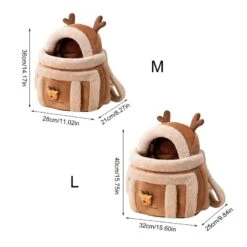 Cat Carrier Pet Backpack Winter Travel Bag For Cat Dog Portable Cage Dog Carrying Bag Pet Bag Cat Dog Pet Carrier (Color : Medium) -Zoo Shop 51CnUHZt37L
