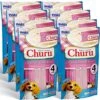 INABA Churu For Dogs, Grain-Free, Lickable, Squeezable Creamy Purée Dog Treats/Topper Tubes, Chicken With Salmon, 0.5 Ounces Each, 32 Tubes (4 Per Package) -Zoo Shop 51CvNpWovUL