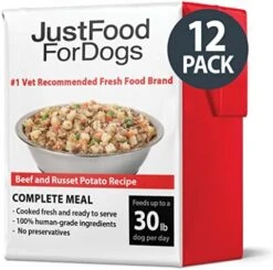 JustFoodForDogs Pantry Fresh Dog Food, Human Grade Lamb & Brown Rice (6 Pack) -Zoo Shop 51D3ZB2yRIL. AC 2