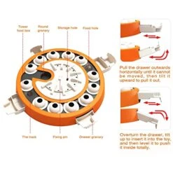 Large Dog Puzzle Toys, Dog Treat Feeding Toys Food Feeder Dispenser Level 3 2 1 Interactive Games For Large/Medium/Small Dogs Entertainment Toys -Zoo Shop 51D4R5HFz4L