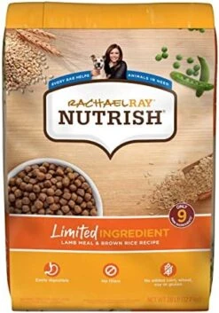 Rachael Ray Nutrish Limited Ingredient Lamb Meal & Brown Rice Recipe, Dry Dog Food, 14 Pound Bag (Packaging Design May Vary) -Zoo Shop 51DAdKvjK0L. AC