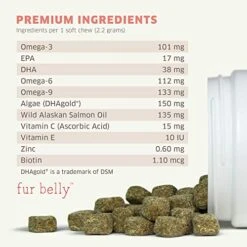 Salmon Oil For Dogs - Wild Alaskan Fish Oil For Dogs - Omega 3 For Dogs - Itch Relief For Dogs - Dog Joint Health - Dog Allergy Relief- Dog Itch Relief - 120 Dog Fish Oil Soft Chews -Zoo Shop 51DMU9DWfOL