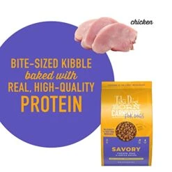 Tiki Dog Born Carnivore For Dogs, Savory Chicken, Peas & Lentils Recipe, Grain Free Baked Kibble For Maximum Nutrition, For Adult Dogs And All Size Breed Dogs, 3.5 Lbs Bag -Zoo Shop 51DNTGsRNKL