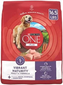 Purina ONE High Protein Dry Senior Dog Food Plus Vibrant Maturity Adult 7 Plus Formula - 16.5 Lb. Bag -Zoo Shop 51DgKP PzuL. AC