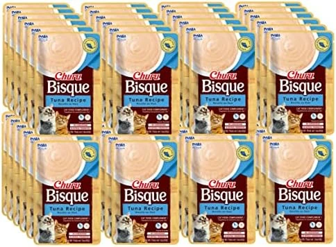 INABA Churu Bisque Lickable Treats For Cats, Creamy Purée Bisque With Vitamin E & Green Tea Extract, 1.4 Ounces Per Pouch, (48 Servings), Chicken With Beef Recipe 9 INABA Churu Bisque Lickable Treats For Cats, Creamy Purée Bisque With Vitamin E & Green Tea Extract, 1.4 Ounces Per Pouch, (48 Servings), Chicken With Beef Recipe - Image 7