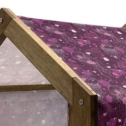 Ambesonne Jellyfish Wooden Pet House, Various Outline Organisms With Paint Drops Marine Fauna Line Art, Indoor & Outdoor Portable Dog Kennel With Pillow And Cover, Small, Dark Magenta Rose 21 Ambesonne Jellyfish Wooden Pet House, Various Outline Organisms With Paint Drops Marine Fauna Line Art, Indoor & Outdoor Portable Dog Kennel With Pillow And Cover, Small, Dark Magenta Rose -Zoo Shop 51DloQifDxL