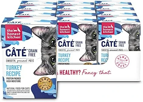 The Honest Kitchen Câté™ Grain Free Turkey Pâté Wet Cat Food, 5.5 Oz (Pack Of 12) 11 The Honest Kitchen Câté™ Grain Free Turkey Pâté Wet Cat Food, 5.5 Oz (Pack Of 12) - Image 9