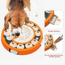 Large Dog Puzzle Toys, Dog Treat Feeding Toys Food Feeder Dispenser Level 3 2 1 Interactive Games For Large/Medium/Small Dogs Entertainment Toys -Zoo Shop 51DrkQ9uWoL