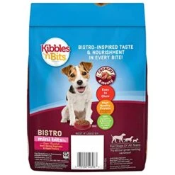 Kibbles 'N Bits Bistro Oven Roasted Beef Flavor Small Breed Mini Bits Dry Dog Food, 3.5 Pound Bag (Pack Of 4) -Zoo Shop 51Ducm4GIXL
