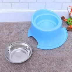 Balacoo Food Containers Food Containers Food Containers Food Containers Steel High Base Bowl Dog Bowl Dog Water Bowl No-Spill Pet Water Bowl Slow Water Feeder Dispenser Feeder Bowl For Dogs And Cats -Zoo Shop 51DwhprhudL