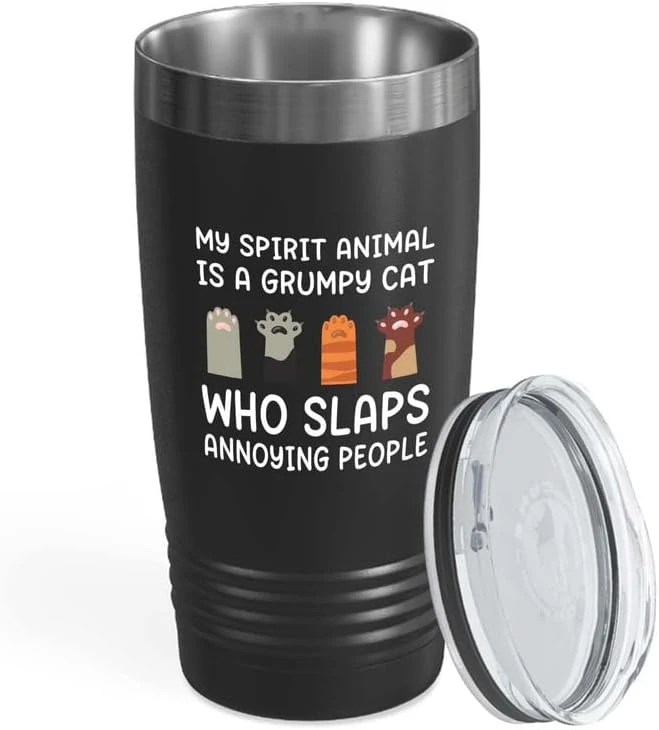 Flairy Land Cat Lady Black Tumbler 20oz - Appreciate Felines -Cat Paw Cat Parents Cat Mama Cat Lover Kitties Purr Feline Mom 9 Flairy Land Cat Lady Black Tumbler 20oz - Appreciate Felines -Cat Paw Cat Parents Cat Mama Cat Lover Kitties Purr Feline Mom - Image 7