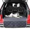 Aiuuee Dog Cargo Liner For SUV, Waterproof Car Dog Cover Back Seat With Storage Pockets, Oxford Floor Mat For Dogs Cats Washable Durable Pet Cargo Cover Liner With Bumper Flap Protector