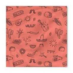 Lunarable Fiesta Party Bandana Collar, Mexican Food Symbols, 16" X 16", Coral Dark Grey 9 Lunarable Fiesta Party Bandana Collar, Mexican Food Symbols, 16" X 16", Coral Dark Grey -Zoo Shop 51EUBf5sEAL