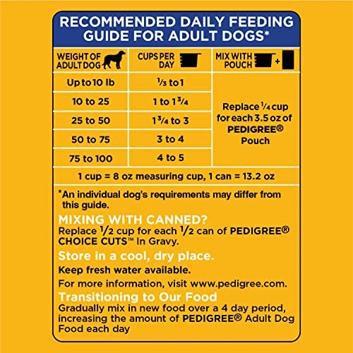 PEDIGREE Complete Nutrition Adult Dry Dog Food Roasted Chicken, Rice & Vegetable Flavor Dog Kibble, 33 Lb. Bag 8 PEDIGREE Complete Nutrition Adult Dry Dog Food Roasted Chicken, Rice & Vegetable Flavor Dog Kibble, 33 Lb. Bag - Image 6