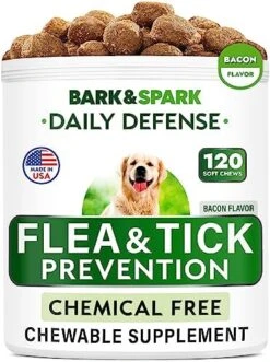 Flea And Tick Prevention For Dogs Chewable Tablets - All Natural Flea & Tick Chews - Flea Chewables Pills For Dogs - All Breeds And Ages - Made In USA - Bacon - 120 Treats 15 Flea And Tick Prevention For Dogs Chewable Tablets - All Natural Flea & Tick Chews - Flea Chewables Pills For Dogs - All Breeds And Ages - Made In USA - Bacon - 120 Treats -Zoo Shop 51EbzQRSppL. AC