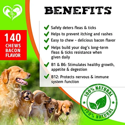 Beloved Pets Flea And Tick Prevention Chewable Pills For Dogs - Revolution Oral Flea Treatment For Pets - Pest Control & Natural Defense - Chewables Small Tablets Made In USA… (Bacon) 4 Beloved Pets Flea And Tick Prevention Chewable Pills For Dogs - Revolution Oral Flea Treatment For Pets - Pest Control & Natural Defense - Chewables Small Tablets Made In USA… (Bacon) - Image 2