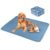 Pee Pads For Dogs Extra Large, 39"x27" Washable Puppy Pads Pet Traning Pads.Waterproof Reusable Dog Pee Pads With Anti-Skid Bottom Highly Absorbent ,for Guinea Pigs, Bunnies, Cats-Blue2pcs -Zoo Shop 51EfhdayU5L