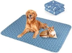 Pee Pads For Dogs Extra Large, 39"x27" Washable Puppy Pads Pet Traning Pads.Waterproof Reusable Dog Pee Pads With Anti-Skid Bottom Highly Absorbent ,for Guinea Pigs, Bunnies, Cats-Blue2pcs -Zoo Shop 51EfhdayU5L. AC