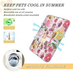 Washable Dog Cooling Mat Summer Holiday Pineapple Summer Cats Sleeping Mat Food Wine Flowers Chocolate Dog Bed Mats 23.6*38.6inch Pet Ice Silk Sleep Kennel Pad Animal Sleep Bed For Home Outdoor Trav 11 Washable Dog Cooling Mat Summer Holiday Pineapple Summer Cats Sleeping Mat Food Wine Flowers Chocolate Dog Bed Mats 23.6*38.6inch Pet Ice Silk Sleep Kennel Pad Animal Sleep Bed For Home Outdoor Trav -Zoo Shop 51En89osNnL