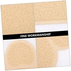 Cat Paw Design Mats: Cat Food Mat, Dog Food Mat, Non-Skid Spill Proof Pet Feeding Mat For Food And Water, Dog Placemat. This Cat Litter Mat Is Made Of Good Material, Very And Wont Tear Like Other Mats