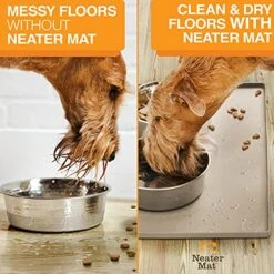 Neater Pet Brands Neater Mat - Waterproof Silicone Pet Bowls Mat - Protect Floors From Food & Water (19" X 12", Cappuccino) 21 Neater Pet Brands Neater Mat - Waterproof Silicone Pet Bowls Mat - Protect Floors From Food & Water (19" X 12", Cappuccino) -Zoo Shop 51F08MfpN1L