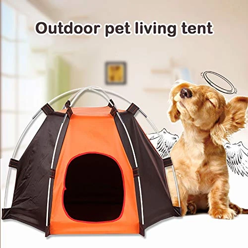 SONGBIRDTH Folding Anti-Ultraviolet Waterproof Pet Tent Patchwork House For Small Dog Cat,Breathable Cotton Blend,Removable Easy To Clean 6 SONGBIRDTH Folding Anti-Ultraviolet Waterproof Pet Tent Patchwork House For Small Dog Cat,Breathable Cotton Blend,Removable Easy To Clean - Image 4