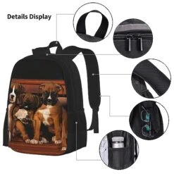 Puppies Dogs Pets Animals Backpack Set 3pcs With Lunch Bag Pencil Case Travel Daypack Lunch Bag Pencil Pouch Combination -Zoo Shop 51FCbHcUKbL