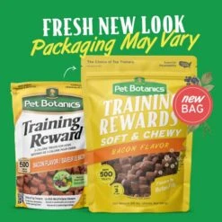 Pet Botanics Training Rewards Treats For Dogs, Made With Real Pork Liver, Focuses, Motivates, Rewards, Speeds Up Learning Curve, No BHA, BHT, Ethoxyquin, Bacon, 20 Oz (1 Pack) -Zoo Shop 51Fb335L5vL