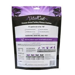 Vital Essentials Vital Cat Freeze Dried Turkey Mini Patties Cat Food - USA Made - All Natural - 8 Oz. -Zoo Shop 51FbsA5pXrL