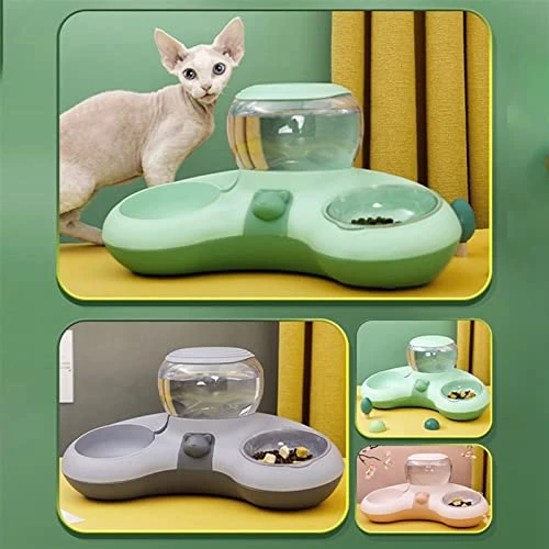 AYENCI Cat Water Fountain, Cat Food Bowl Water Bowl For Dogs And Cats Protection Cervical Vertebra Auto Water Drinker Water Dispenser Bowl (Color : Pink) 4 AYENCI Cat Water Fountain, Cat Food Bowl Water Bowl For Dogs And Cats Protection Cervical Vertebra Auto Water Drinker Water Dispenser Bowl (Color : Pink) - Image 2