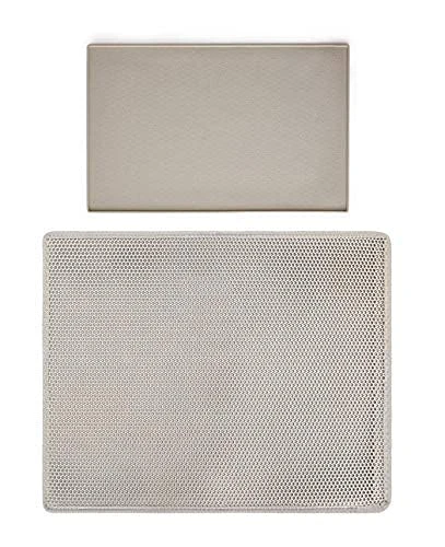 Gorilla Grip Pet Feeding Mat And Honeycomb Cat Litter Mat, Both In Beige Color, Feeding Mat Size 18.5x11.5, Cat Mat Size 24x15, Water Resistant, 2 Item Bundle 3 Gorilla Grip Pet Feeding Mat And Honeycomb Cat Litter Mat, Both In Beige Color, Feeding Mat Size 18.5x11.5, Cat Mat Size 24x15, Water Resistant, 2 Item Bundle
