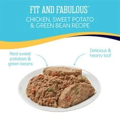 Solid Gold Weight Management Dog Food - Fit & Fabulous Wet Grain Free Dog Food Made With Real Chicken, Sweet Potato And Green Bean - For Weight Control And Dogs With Sensitive Stomachs -Zoo Shop 51FwtFYEcbL