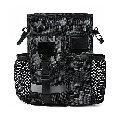 GENERIC Qpuppy Dog Treat Training Pouch – Easily Carries Pet Toys, Kibble, Treats – Built-in Poop Bag Dispenser – 4 Ways To Wear Military Black (Camo Black) 3 GENERIC Qpuppy Dog Treat Training Pouch – Easily Carries Pet Toys, Kibble, Treats – Built-in Poop Bag Dispenser – 4 Ways To Wear Military Black (Camo Black)