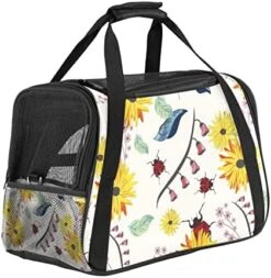 Pet Carrier Lovely Little Dog Bone Dog Food Soft-Sided Pet Travel Carriers For Cats,Dogs Puppy Comfort Portable Foldable Pet Bag Airline Approved -Zoo Shop 51G1Zl unjL. AC