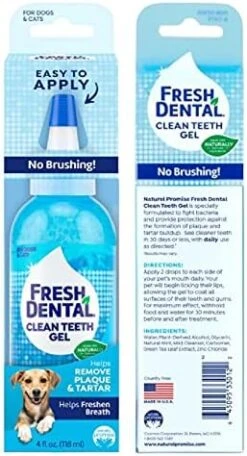 Naturel Promise Fresh Dental Clean Teeth Gel, 4 Fl Oz - Easy To Use Pet Dental Gel That Helps Remove Plaque, Tartar, And Freshen Breath-No Brushing Pet Oral Care For Dog Dental Care, Cat Dental Care 16 Naturel Promise Fresh Dental Clean Teeth Gel, 4 Fl Oz - Easy To Use Pet Dental Gel That Helps Remove Plaque, Tartar, And Freshen Breath-No Brushing Pet Oral Care For Dog Dental Care, Cat Dental Care -Zoo Shop 51GHUH60j4L. AC