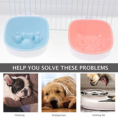 Ceramic Dog Bowls 2pcs Dog Slow Feeder Bowl Slowing Feeding Food And Water Dish Pet Hanging Bowl Eating Feeder Container For Puppy Kitten Cage Accessory Silicone Dog Bowl 5 Ceramic Dog Bowls 2pcs Dog Slow Feeder Bowl Slowing Feeding Food And Water Dish Pet Hanging Bowl Eating Feeder Container For Puppy Kitten Cage Accessory Silicone Dog Bowl - Image 3