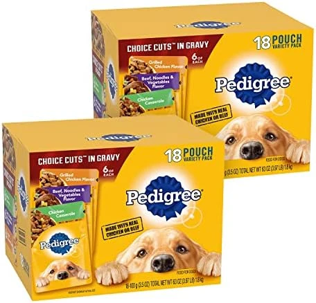 Pedigree Choice Cuts In Gravy Adult Wet Dog Food Variety Packs, 3.5 Ounce - 18 Count (Pack Of 2) 15 Pedigree Choice Cuts In Gravy Adult Wet Dog Food Variety Packs, 3.5 Ounce - 18 Count (Pack Of 2) - Image 13