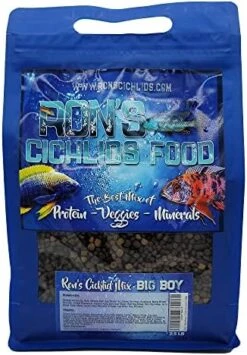 Ron's Cichlid Fish Food For African Cichlids, Tetras & Other Tropical Fish, Premium Food For Brighter Colors, Healthier Fish & Cleaner Tanks, Pellets Made With Real Shrimp & Natural Ingredients, 1 LB -Zoo Shop 51GOVUMsdHL. AC