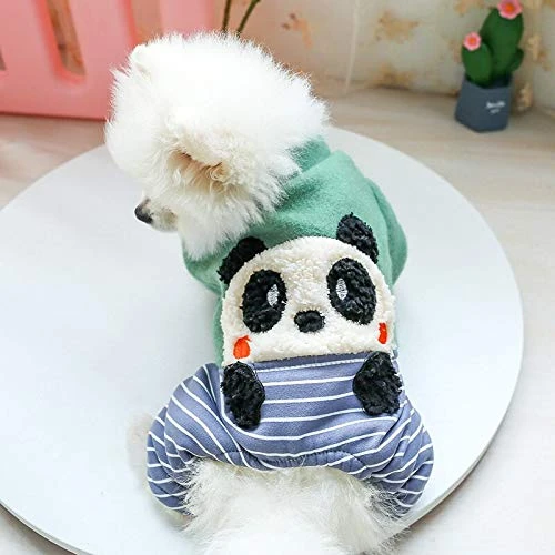 Dog Clothes Puppy Dog Teddy Schnauzer Pomeranian Bichon Dog Cute Pet Clothes Warm Casual Panda Four-Legged Clothes A2 XS A2 XS 4 Dog Clothes Puppy Dog Teddy Schnauzer Pomeranian Bichon Dog Cute Pet Clothes Warm Casual Panda Four-Legged Clothes A2 XS A2 XS - Image 2