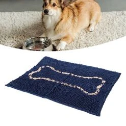 Absorbent Indoor Chenille Doormat, 18x24 Muddy Dog Washable Mat Quick Dry Soft Microfiber Durable Rubber Backing Absorbs Water And Moisture Door Mat For Entry -Zoo Shop 51GWQXR6GdL