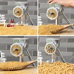 QINTH Manual Pet Feed Maker, Animal Feed Food Pellet Machine, Including 1.5/2/2.3/2.5/3/3.5/4/5/6/7/8/9/10mm Full Set Molds, For Dog Cat Fishing Bait